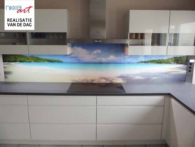 keuken achterwand met foto