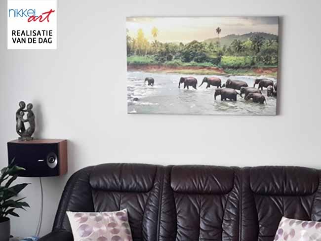 Foto op canvas