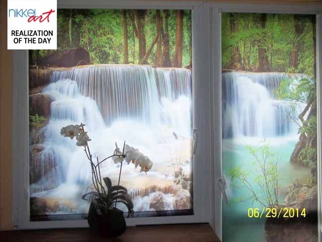 Printed roller blinds