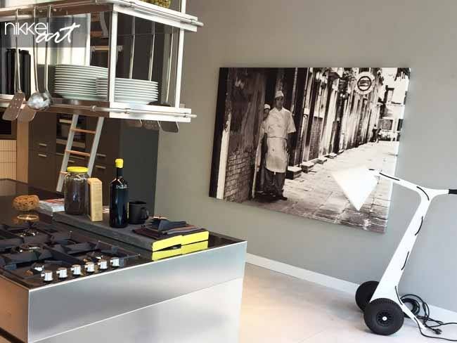 Foto op canvas voor het restaurant