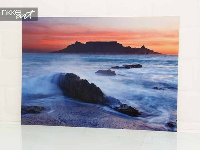 foto op aluminium kust