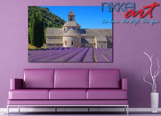 foto op aluminium lavendel
